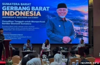 Gubernur Sumbar, Mahyeldi jadi narasumber pada Rapat Anggota DPD RI Subwilayah Barat I di Batam, Jumat (11/9/2026). (humas)