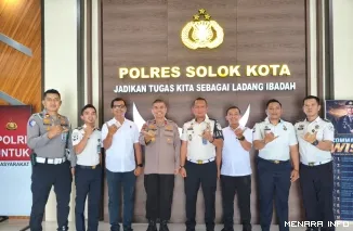 KPLP Kelas IIB Juanda Bersama Jajaran Saat Melakukan Koordinasi dengan Polres Solok Kota (*)
