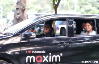 Ilustrasi layanan transportasi daring maxim. (humas)