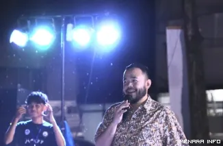 Wali Kota Padang Fadly Amran Saat Menghadiri Peringatan Hari Bahasa Isyarat Internasional 2026 di Kawasan Kota Tua Padang, Sabtu (26/9/2026) Malam.