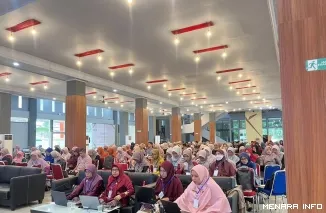 Pelaksanaan Bimtek Pengembangan Konten Digital Pendidikan bagi guru SMP negeri dan swasta se-Kota Padang.(*)