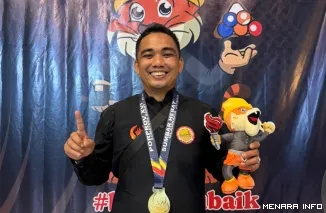 Atlet Biliard Kota Padang Edo Vernando Berhasil Meraih Medali Emas Pada Porprov Sumbar XVI (*)
