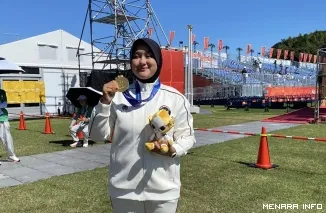 Atlit Panahan Indonesia Nurisa Dian Ashrifah Persembahkan Medali Emas Kelima Untuk Kontingen Indonesia (foto: ist)