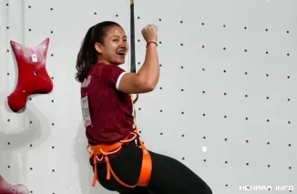 Atlet Panjat Tebing Indonesia Desak Made Rita Kusuma Dewi Berhasil Mempersembahkan Medali Emas Bagi Kontingen Indonesia Pada Asian Games, Aichi-Nagoya 2026 (foto: ist)