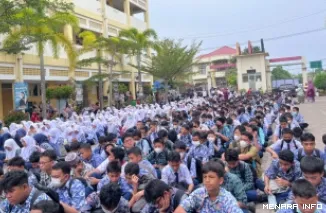 Pelaksanaa Pra-OSN di SMPN 25 Padang, Sabtu (24/10/2026)