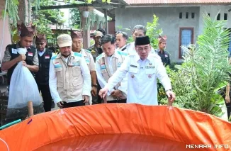 Wakil Wali Kota Padang Maigus Nasir Meresmikan Kampung Budidaya Ikan Air Tawar di Kecamatan Pauh, Rabu (28/10/2026)