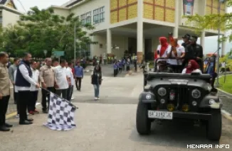Wali Kota Padang Fadly Amran Melepas Kontingan Kota Padang yang Akan Bertanding di Porprov XVI, Kamis (1/10/2026)