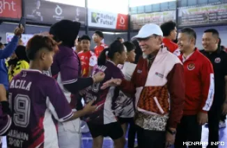 Wakil Wali Kota Padang Maigus Nasir Membuka Cabang Olahraga Bola Tangan Porprov XVI Sumbar, Sabtu (3/10/2026)