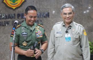 Mentan SYL Bersama Wamen Harvick Terima Kunjungan Panglima TNI