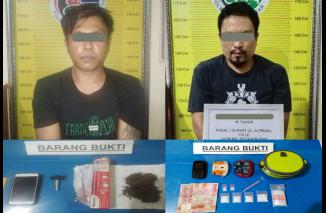 Polres Tanah Datar Tangkap Dua Terduga Pelaku Narkoba