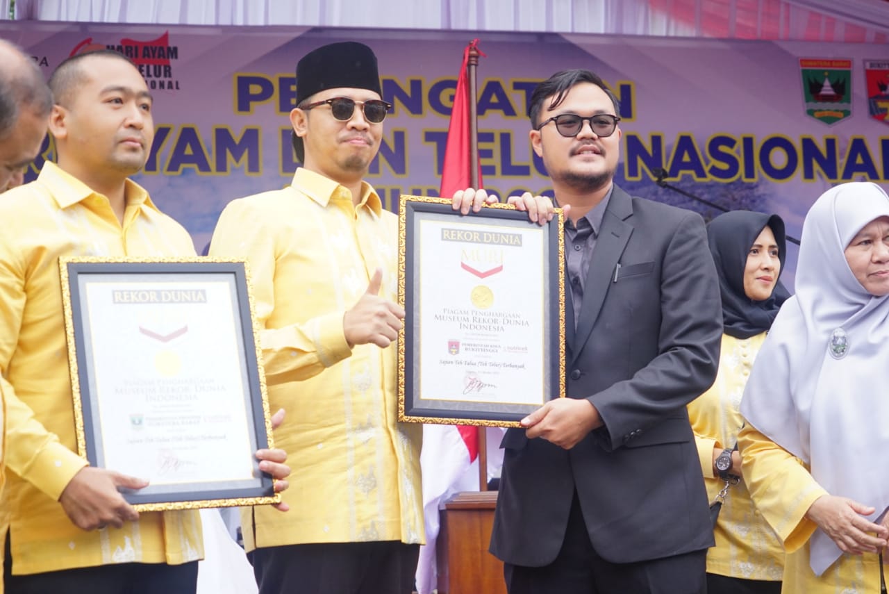 Pemprov Sumbar dan Pemko Bukittinggi Pecahkan Rekor MURI