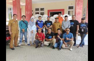 Diterima Sekdakab Boalemo, PJS Berbagi Kasih Bantuan untuk Korban Banjir di Tilamuta