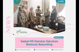 Satpol PP Damkar Salurkan Bantuan Basunting