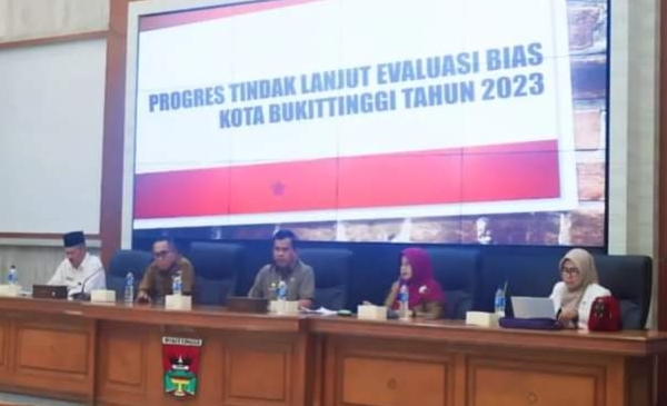 Pemko Gelar Rakor Evaluasi Progres BIAS Kota Bukittinggi Tahun 2023