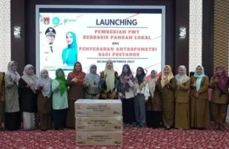 Bukittinggi Launching Program PMT Berbasis Pangan Lokal dan Antropometri bagi Posyandu