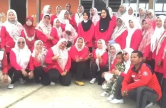 Ketua PKK Bukittinggi Fiona Agyta Ikuti Senam di PAUD Buah Hati