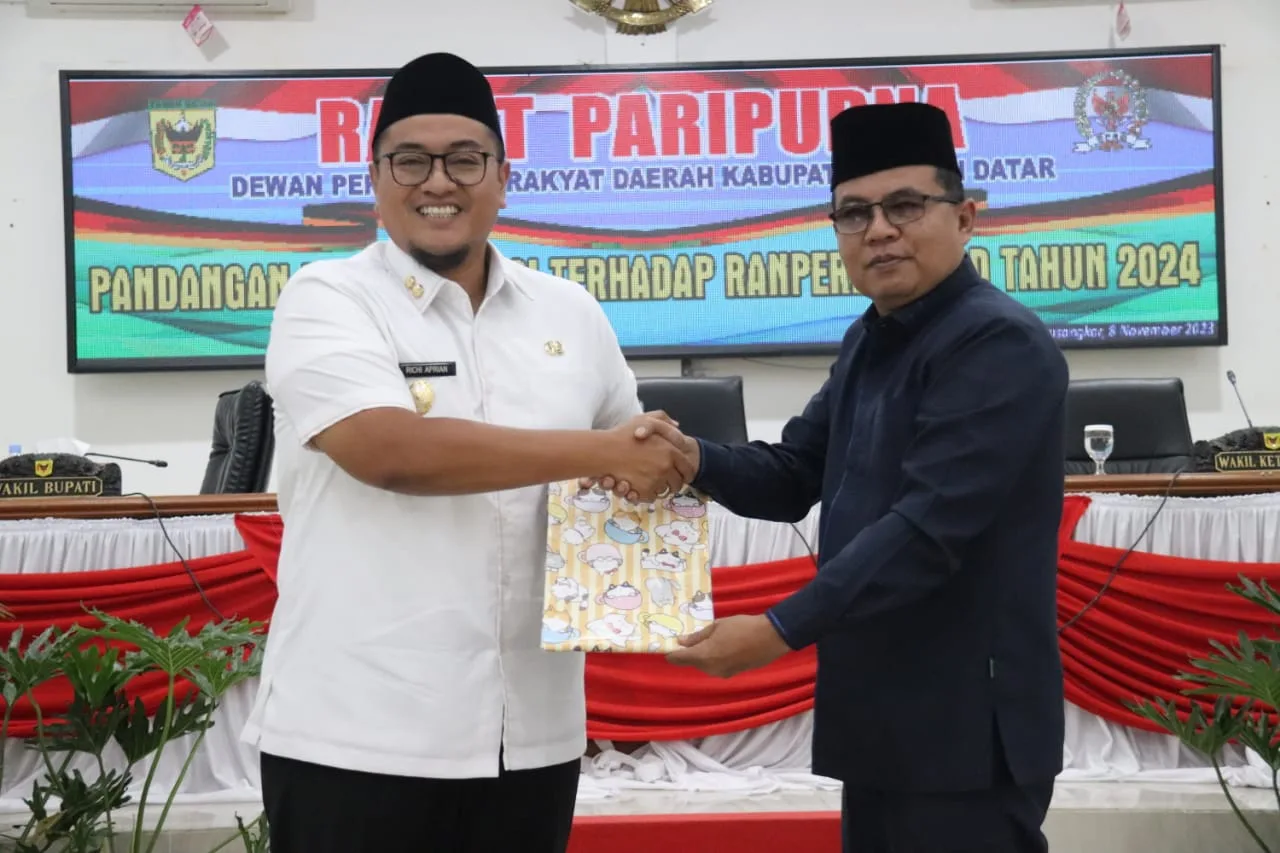 Fraksi DPRD Tanah Datar Tanggapi Ranperda APBD 2024