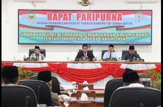 Ini Jawaban Pemkab Atas Tanggapan Fraksi DPRD Tanah Datar Terkait Ranperda APBD 2024