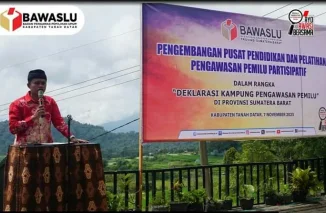 Bawaslu Sumbar Deklarasikan Nagari Tuo Pariangan Jadi Kampung Pengawasan Partisipatif Pemilu 2024