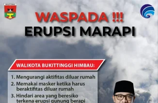 Erupsi Marapi, Wako Erman: Masyarakat Waspada