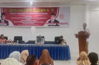 Dimoderatori Reki Afrino, 400 Perserta Ikuti Sosialisasi 4 Pilar MPR RI