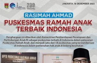 Rasimah Ahmad Puskesmas Ramah Anak Terbaik Indonesia
