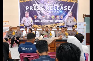 Polres Rilis Akhir Tahun, Kasus Narkoba di Tanah Datar Turun