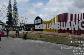 Walikota Bukittinggi Tinjau Lokasi Pusat Kuliner Terbesar, Stasiun Lambuang