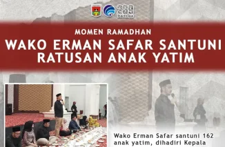 Momen Ramadhan, Wako Erman Safar Santuni Ratusan Anak Yatim