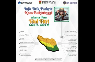 Pemko Bukittinggi Siapkan Titik Parkir Tambahan Saat Libur Idul Fitri 1445 H