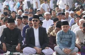 Shalat Idul Fitri 1445 H di Lapangan Kantin Bukittinggi, Tabungan Utsman dan Rumah Tahfiz Diapresiasi