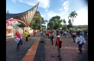 316 CJH Kota Bukittinggi Laksanakan Senam Haji Serentak Seluruh Indonesia