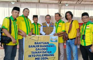 IKTDP Kota Palembang Salurkan Bantuan Korban Bencana Alam di Tanah Datar