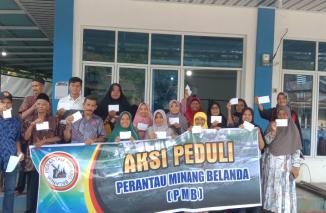 Perantau Minang Belanda Salurkan Bantuan untuk Korban Bencana di Minangkabau