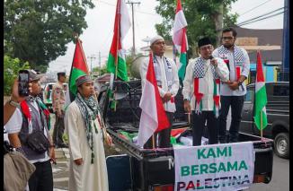 Warga Tanah Datar Gelar Aksi Damai Palestina