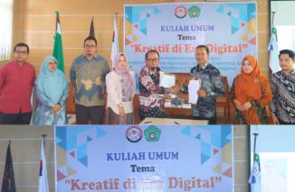 Gelar Kuliah Umum - FEB Unitas Padang dan KPID Sumbar Angkat Tema "Kreatif di Era Digital"