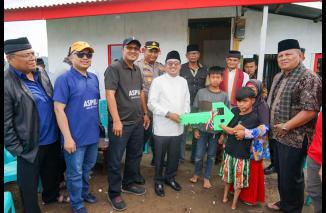 ASPILA Bangun Satu Unit Huntara di Nagari Paninjauan Tanah Datar