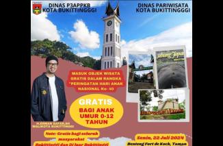 Peringati Hari Anak Nasional Ke 40 Pemko Gratiskan Biaya Masuk Obyek Wisata