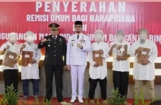 Wako Hadiri Penyerahan Remisi Umum Bagi Narapidana Dalam Rangka HUT RI Ke 79