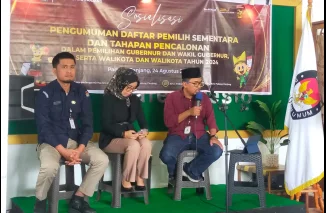 KPU Padang Panjang Umumkan DPS Pilkada