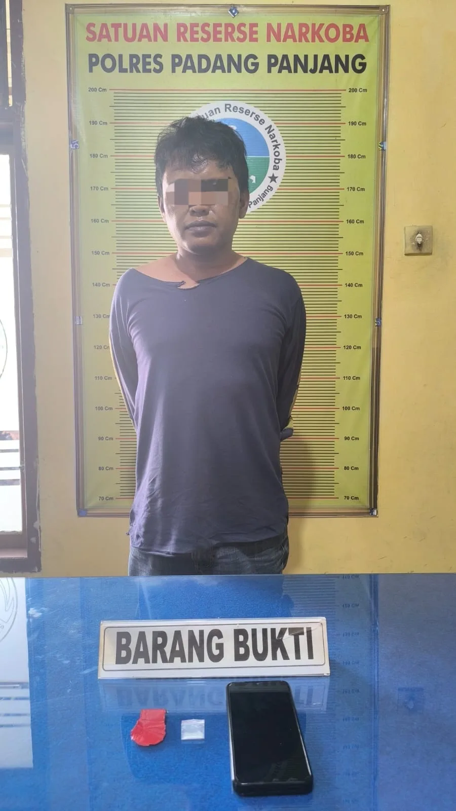 Polres Padang Panjang Tangkap Pelaku Pengguna Narkotika