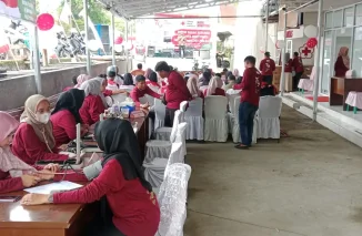 118 Kantong Darah Terkumpul di HUT PMI ke 79