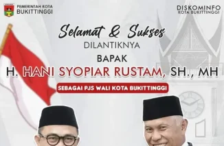 Hani Syopiar Rustam Sebagai Pjs Wali Kota Bukittinggi