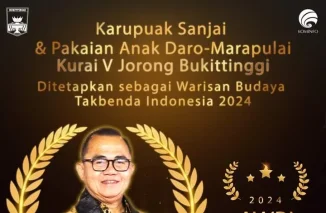 Dua Warisan Budaya Bukittinggi Ditetapkan Sebagai Warisan Budaya Tak Benda Indonesia 2024