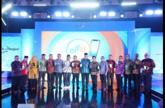 Aplikasi Ollin Bank Nagari Diluncurkan, Bupati Tanah Datar Minta Segera Disosialisasikan