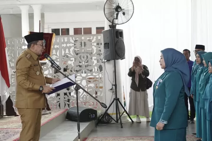 Bupati Lantik Pengurus TP PKK Tanah Datar 2025 - 2030