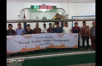 Forum Peduli Nagari Manggopoh Gelar Safari Ramadan di Masjid Nurul Baqa Kajai Pisik