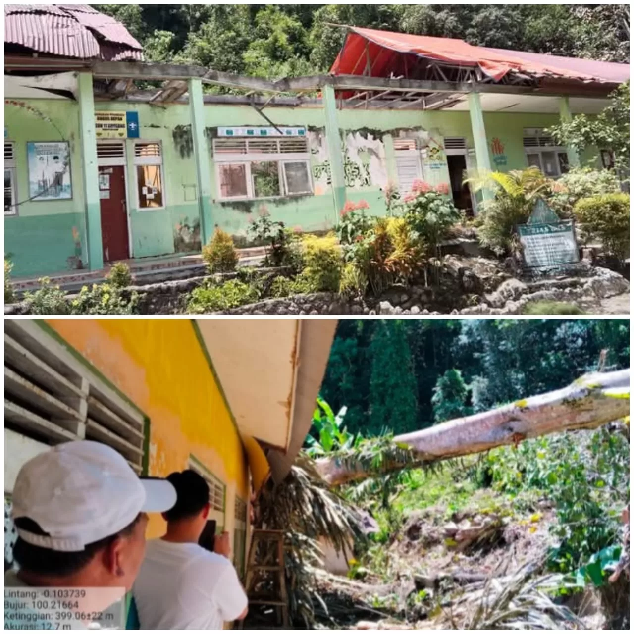 Tragis, SD Negeri 11 Sipisang Palupuh Hancur