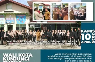 Wako Bukittinggi Kunjungi SMPN 1 Bukittinggi