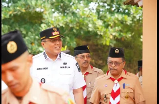 Wabup Ahmad Fadly Buka Raker Kwarcab Pramuka Tanah Datar